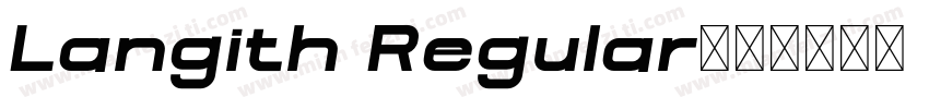 Langith Regular字体转换